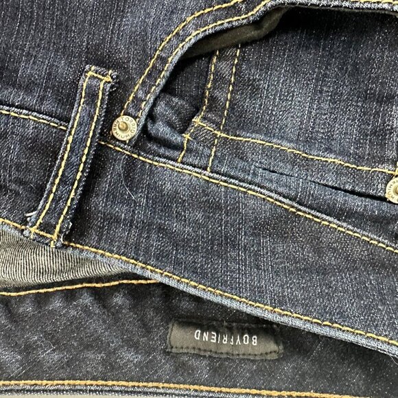 Torrid Premium Boyfriend Jeans Size 22 Medium Wash Raw Hem Stretch Denim - Picture 7 of 11